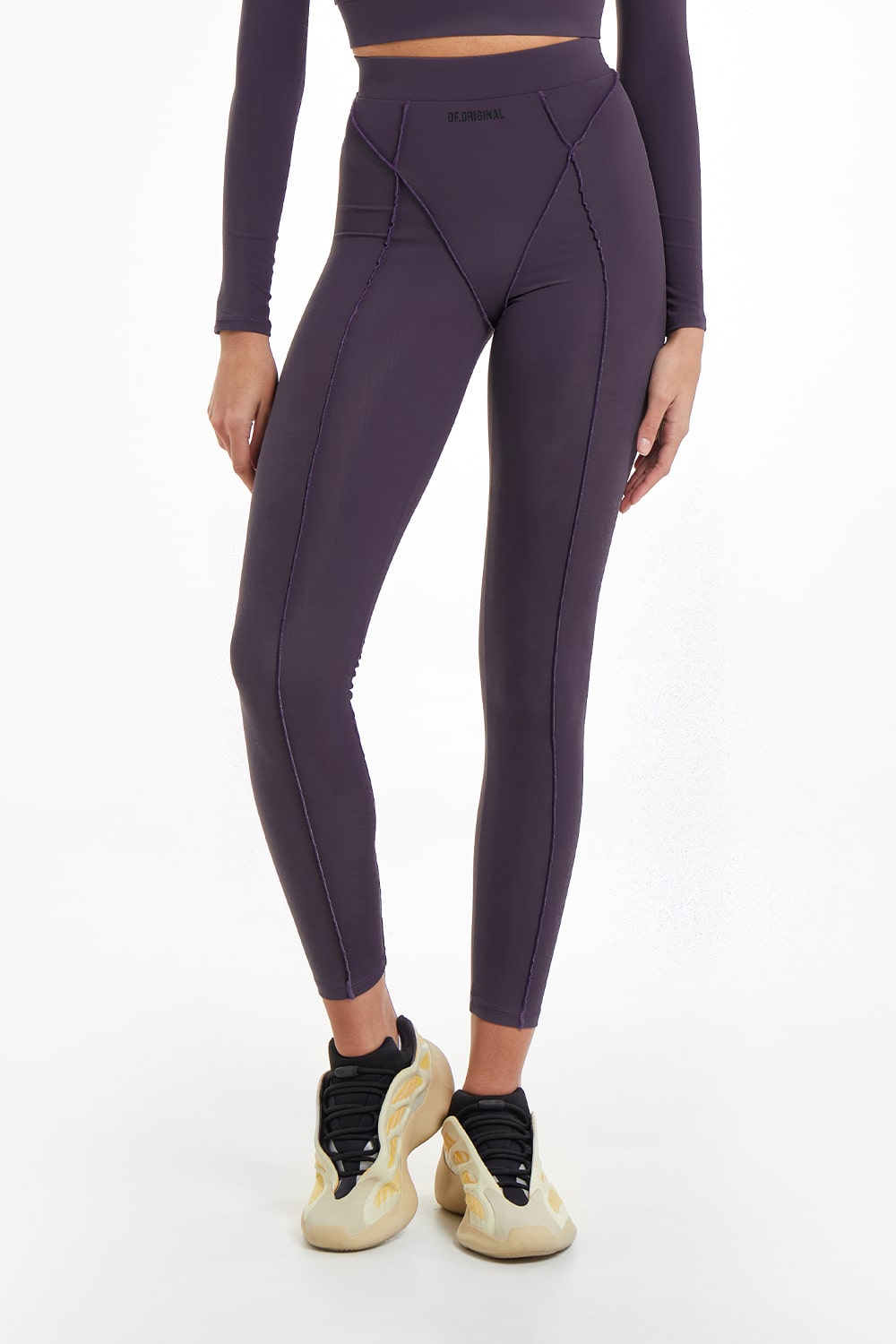 Legginsy Sportowe Majestic Plum