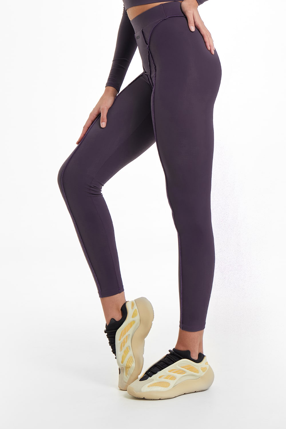 Legginsy Sportowe Majestic Plum