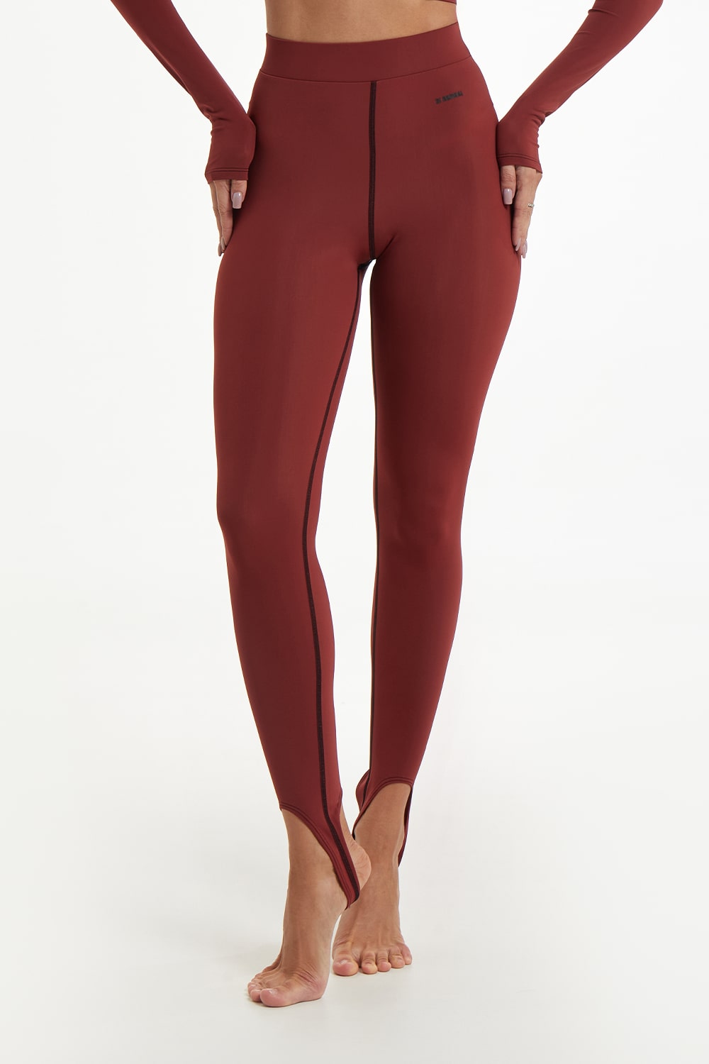 Legginsy Manifest Bordo