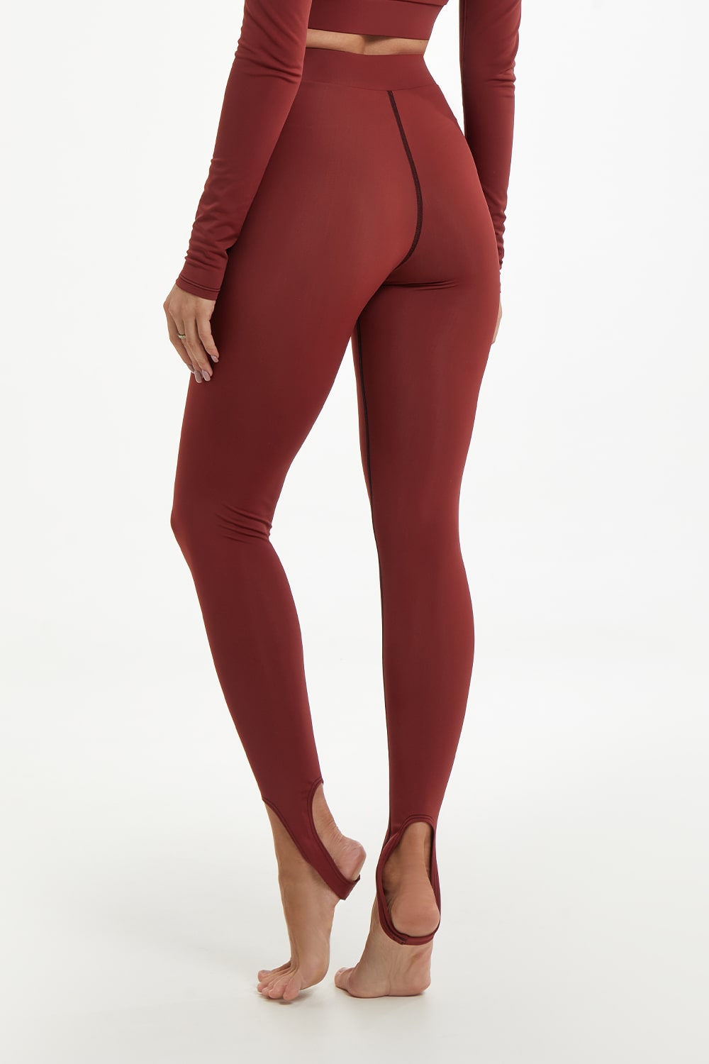 Legginsy Manifest Bordo