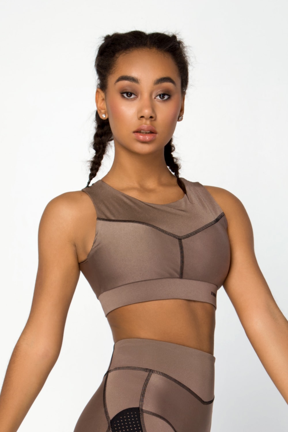 BIUSTONOSZ SPORTOWY NEBULA UMBER