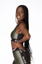 BIUSTONOSZ SPORTOWY NEW PERFORM PRO GREEN