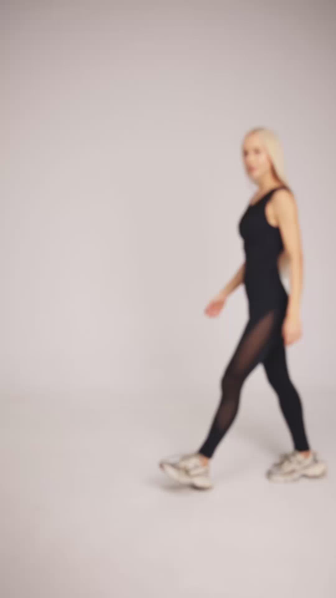 SPORTOWY KOMBINEZON SEXY BLACK