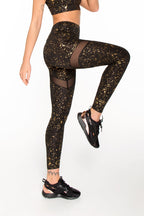 LEGGINSY SPORTOWE STARDUST GOLD