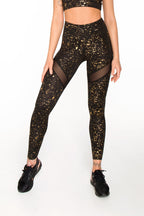 LEGGINSY SPORTOWE STARDUST GOLD