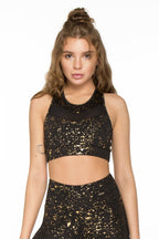 BIUSTONOSZ SPORTOWY STARDUST GOLD